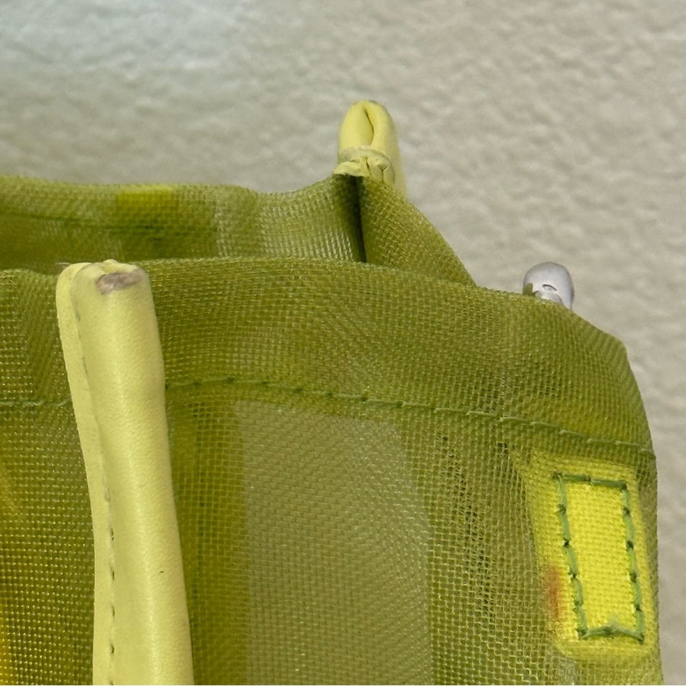 Marc Jacobs Nylon The Mesh Medium Tote Bag Fluo Yellow - Picture 11 of 17